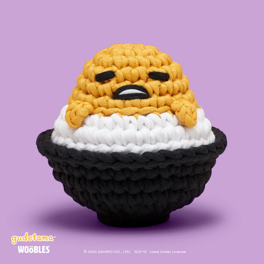 Gudetama egg on rice Crochet Kit